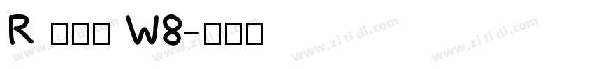 R 儷金黑 W8字体转换